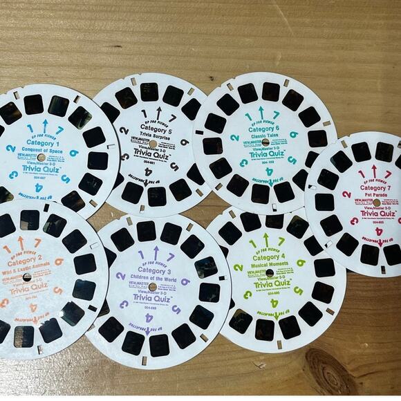 VTG Viewmaster blue model G View Master Viewer Toy Stereoscope w/ 7 slides &case - Picture 6 of 6